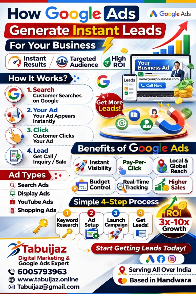 Infografic image forHow- Google- Ads- Can- Generate- Instant- Leads